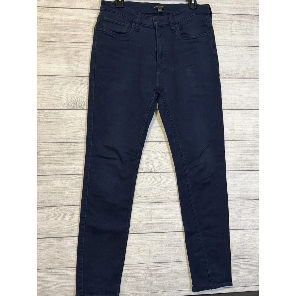 Banana Republic Pants Men's 32x34 Navy Cotton Stretch Slim 5-Pocket